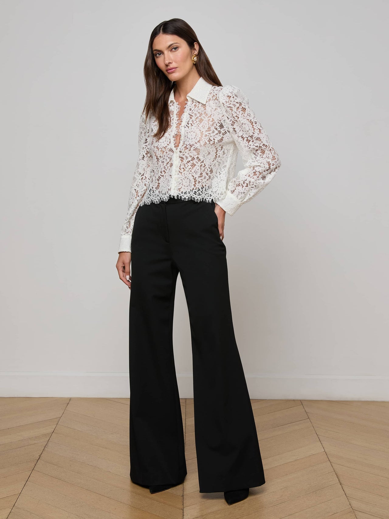 Anita Lace Blouse in Ivory