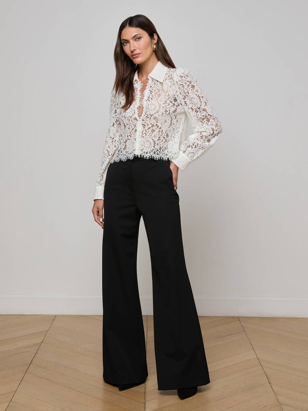 Anita Lace Blouse in Ivory