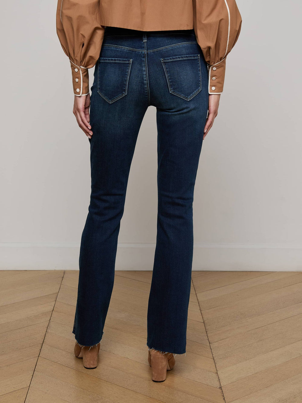 Sneeki Low-Rise Straight-Leg Jean in Columbia