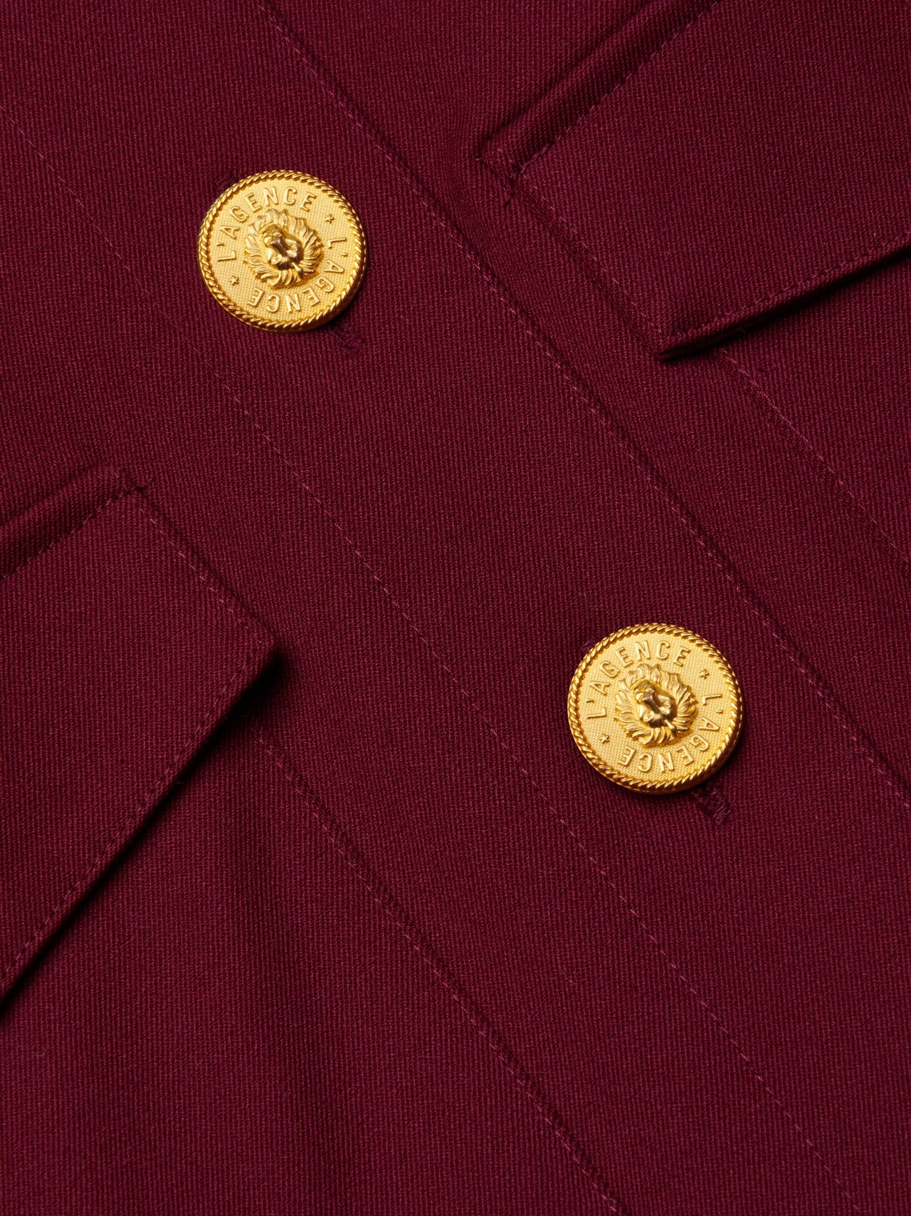 Kumi Cropped Jacket in Black Cherry