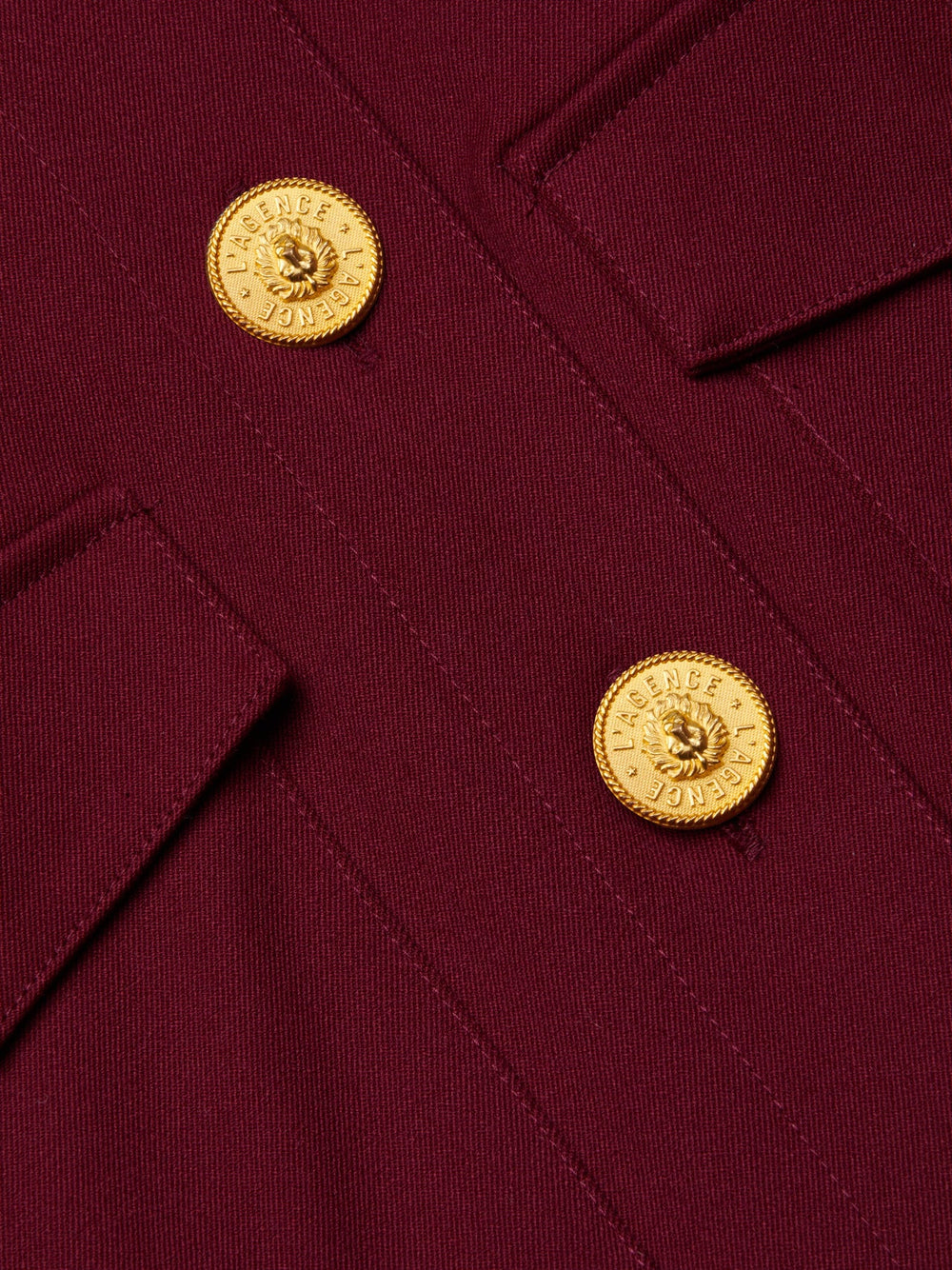 Kumi Cropped Jacket in Black Cherry