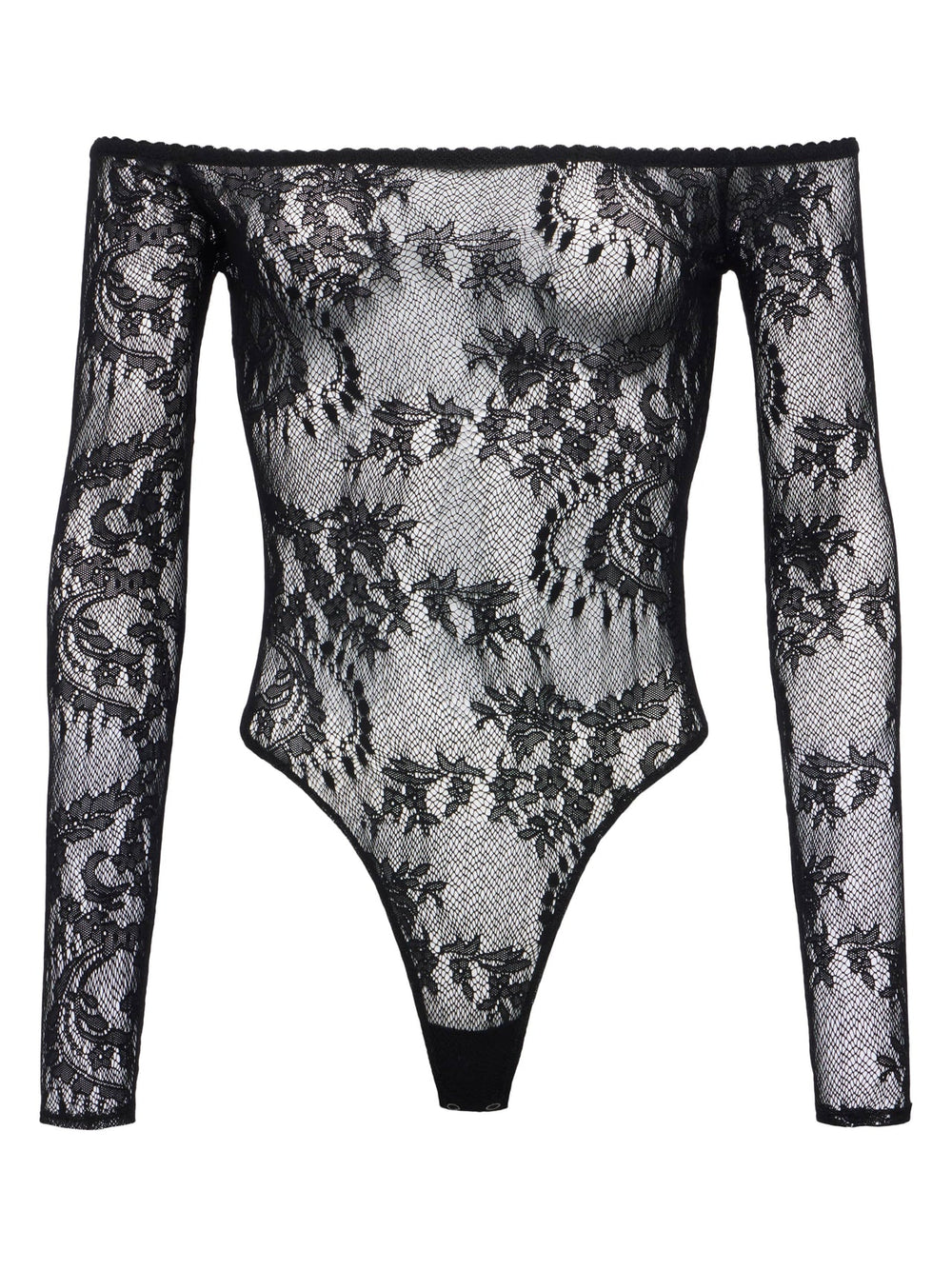 Peonie Lace Bodysuit in Black