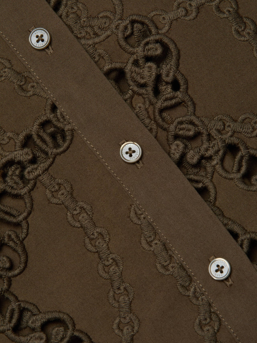 Ellery Eyelet Shirt in Pine