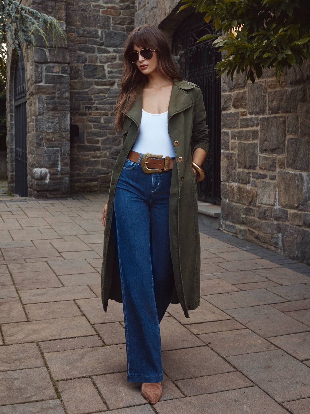 Zavia Jean Trench Coat in Picholine