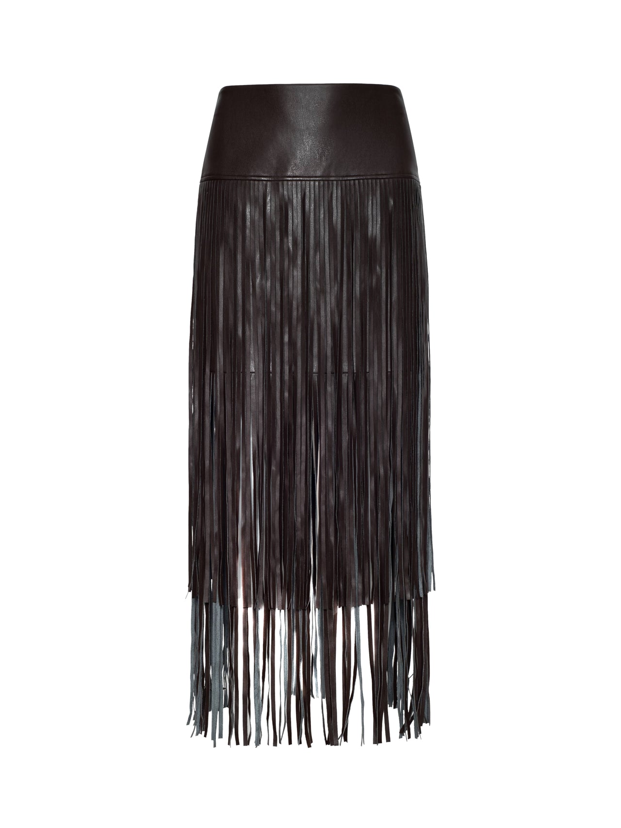 Karolina Fringe Skirt in Coffee Bean