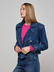 Maddox Jean Trench Coat in Enchanted