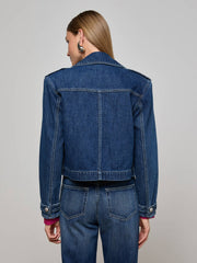 Maddox Jean Trench Coat in Enchanted