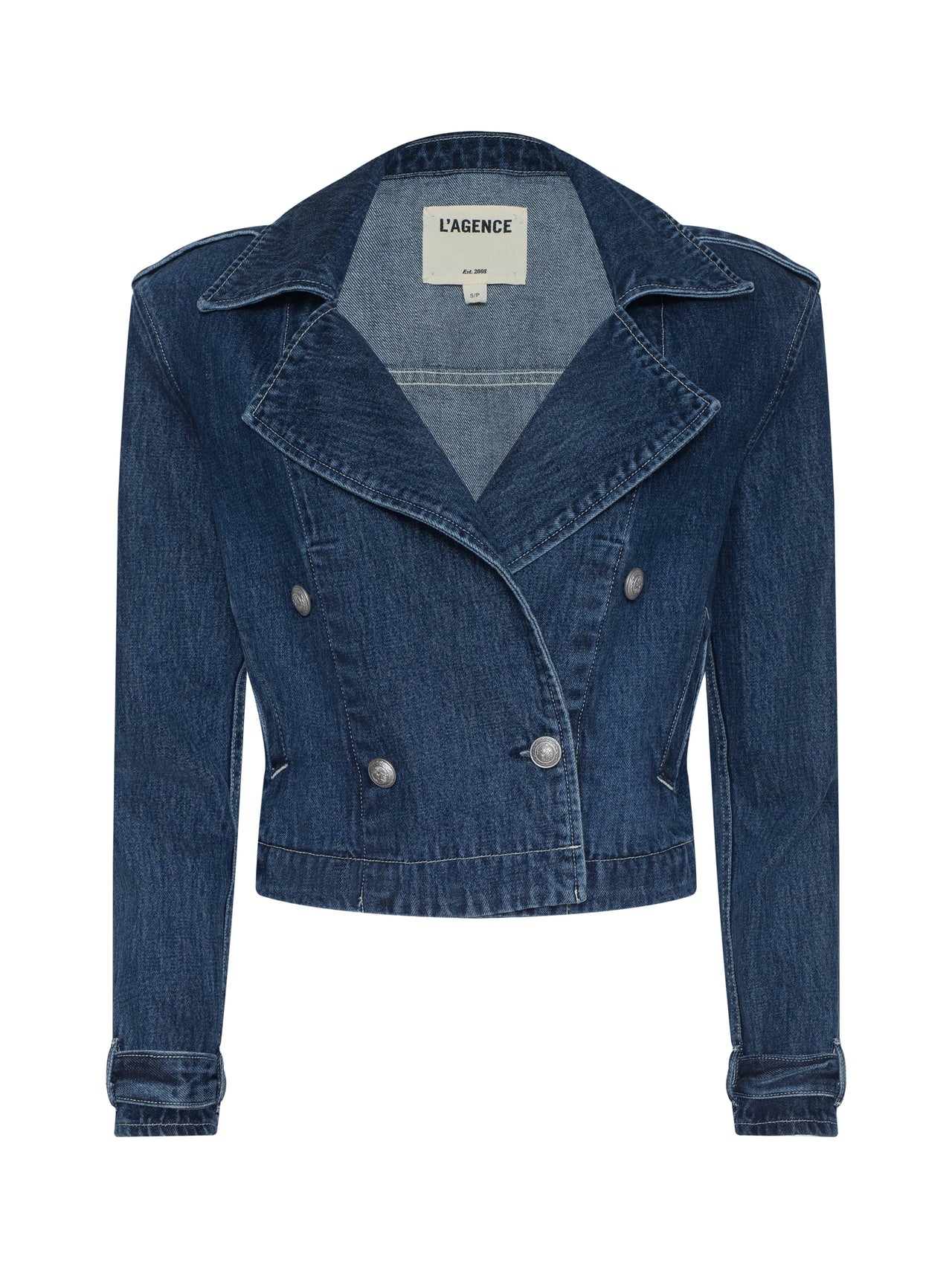 Maddox Jean Trench Coat in Enchanted