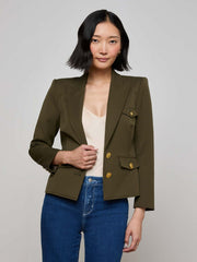 Wylla Blazer in Pine/Multi Western Snake