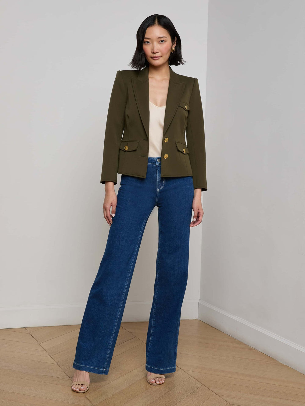 Wylla Blazer in Pine/Multi Western Snake