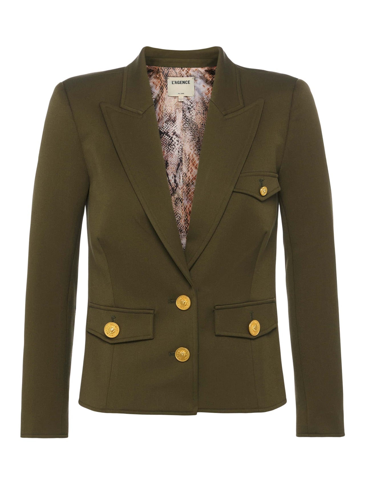 Wylla Blazer in Pine/Multi Western Snake