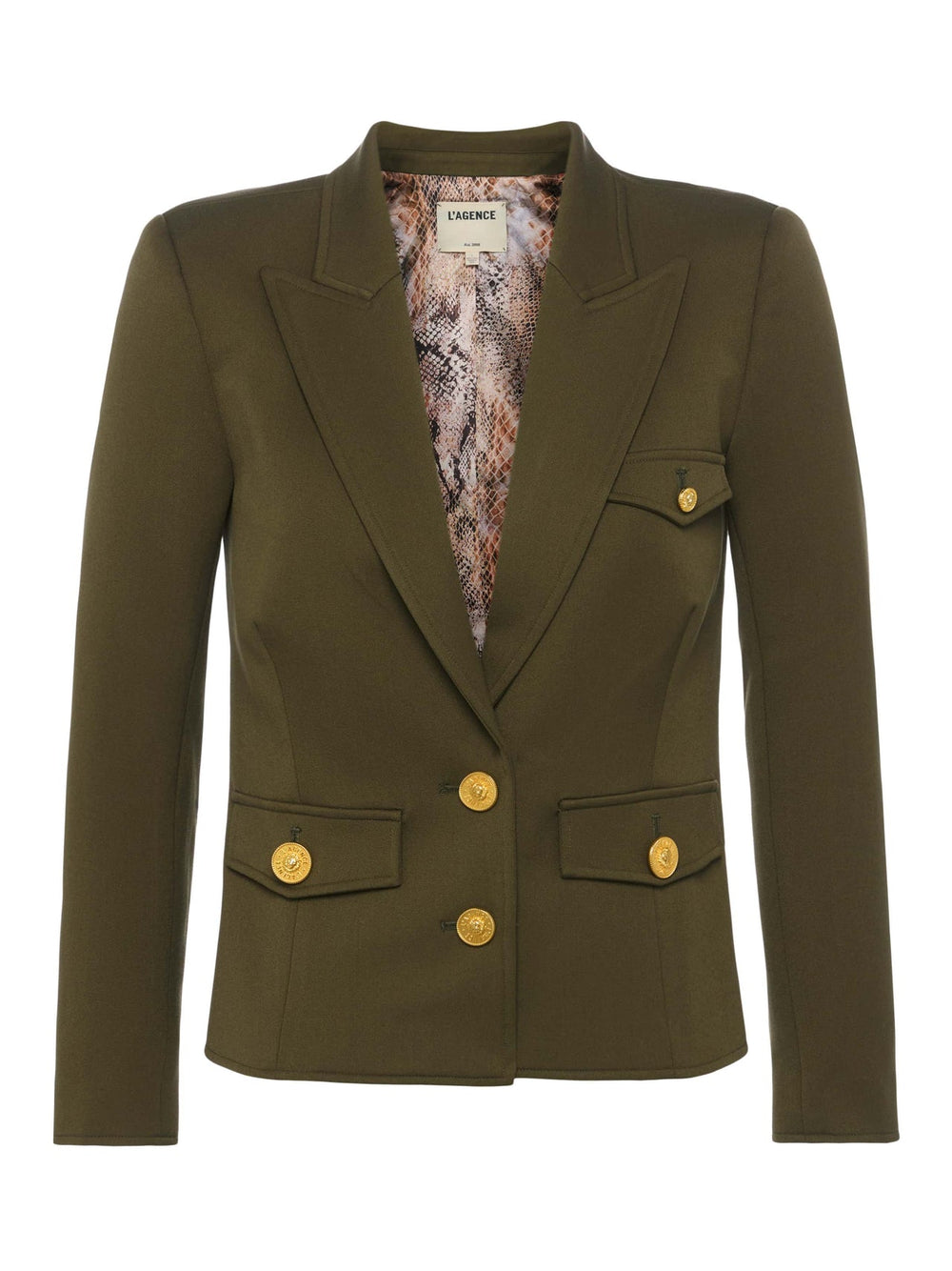 Wylla Blazer in Pine/Multi Western Snake