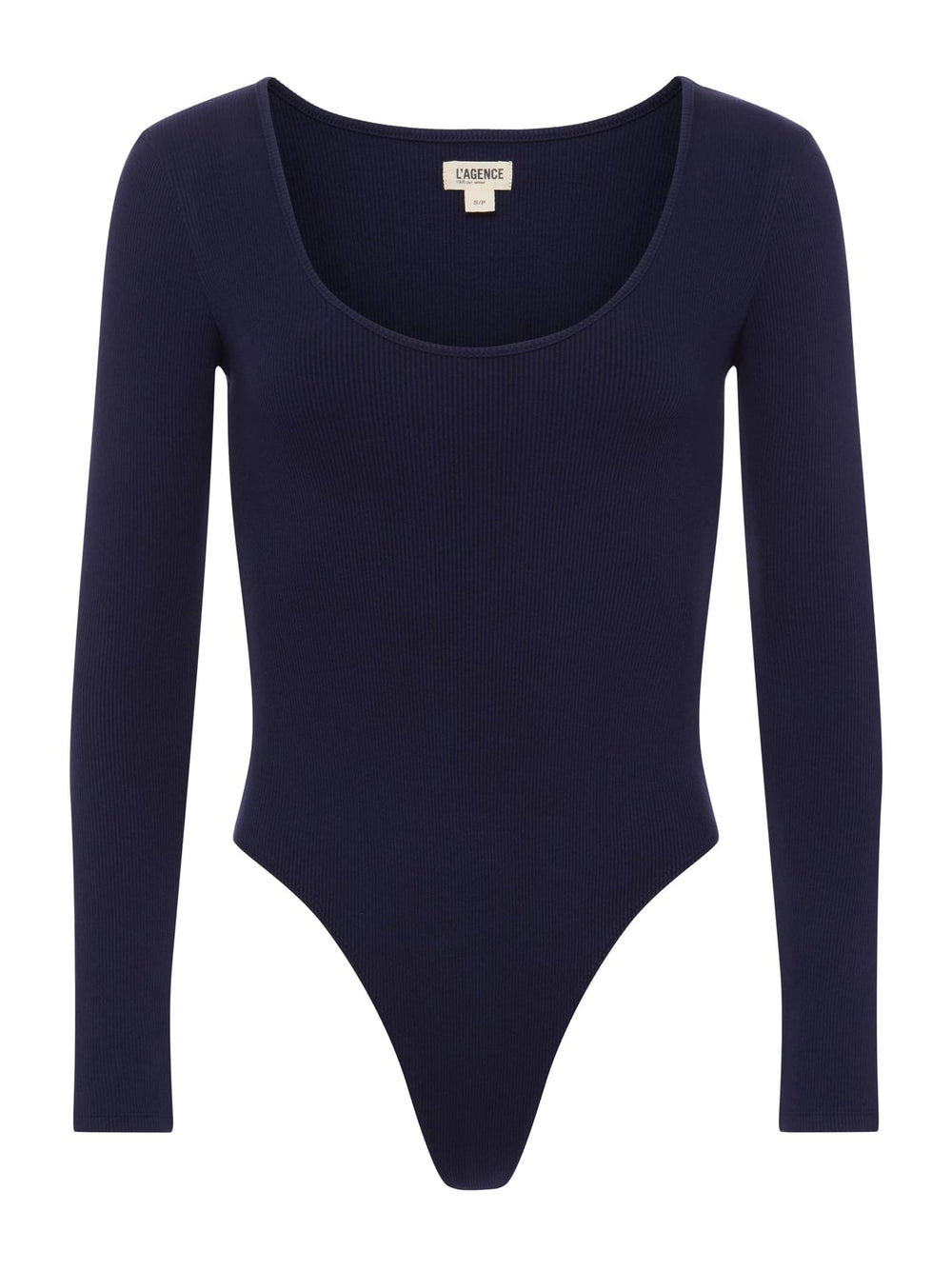 Elara Scoopneck Bodysuit in Deep Midnight