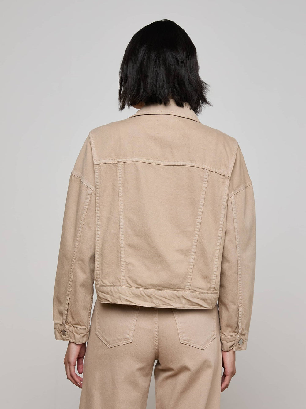 Vianney Jean Jacket in Pale Khaki