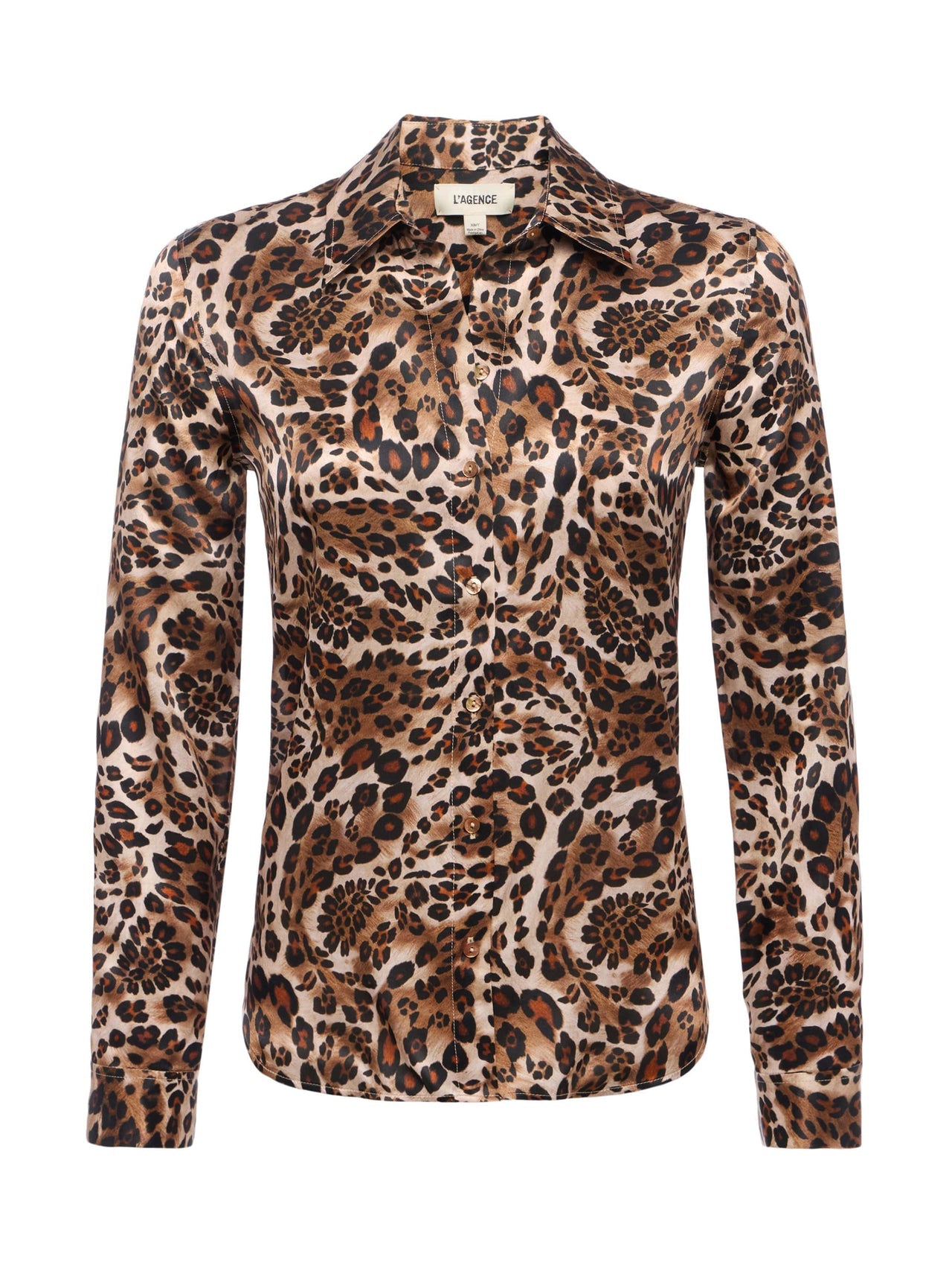 Tyler Silk Blouse in Cinnamon Sw Psly Lprd