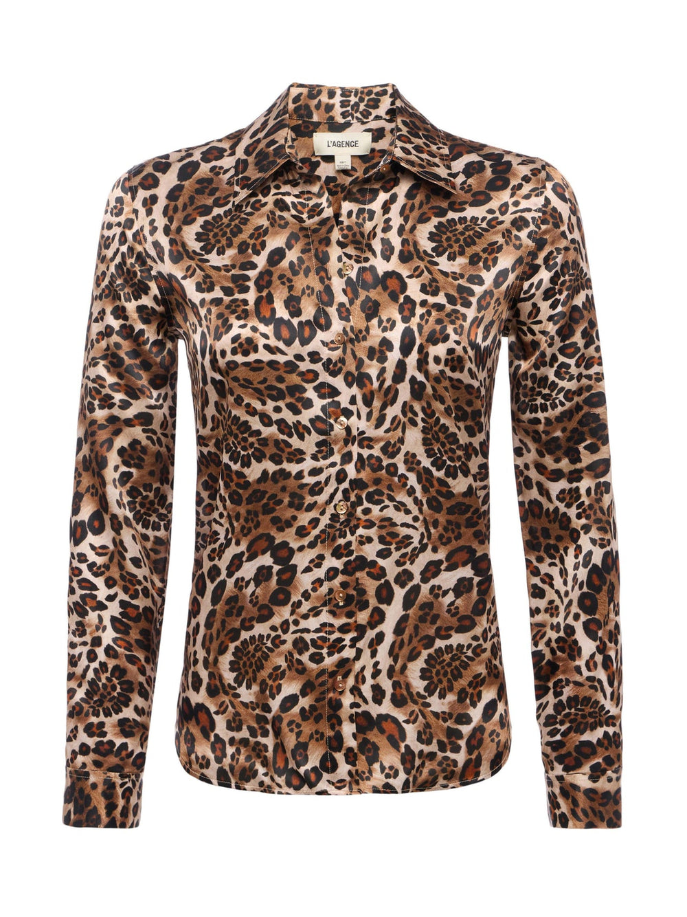 Tyler Silk Blouse in Cinnamon Sw Psly Lprd