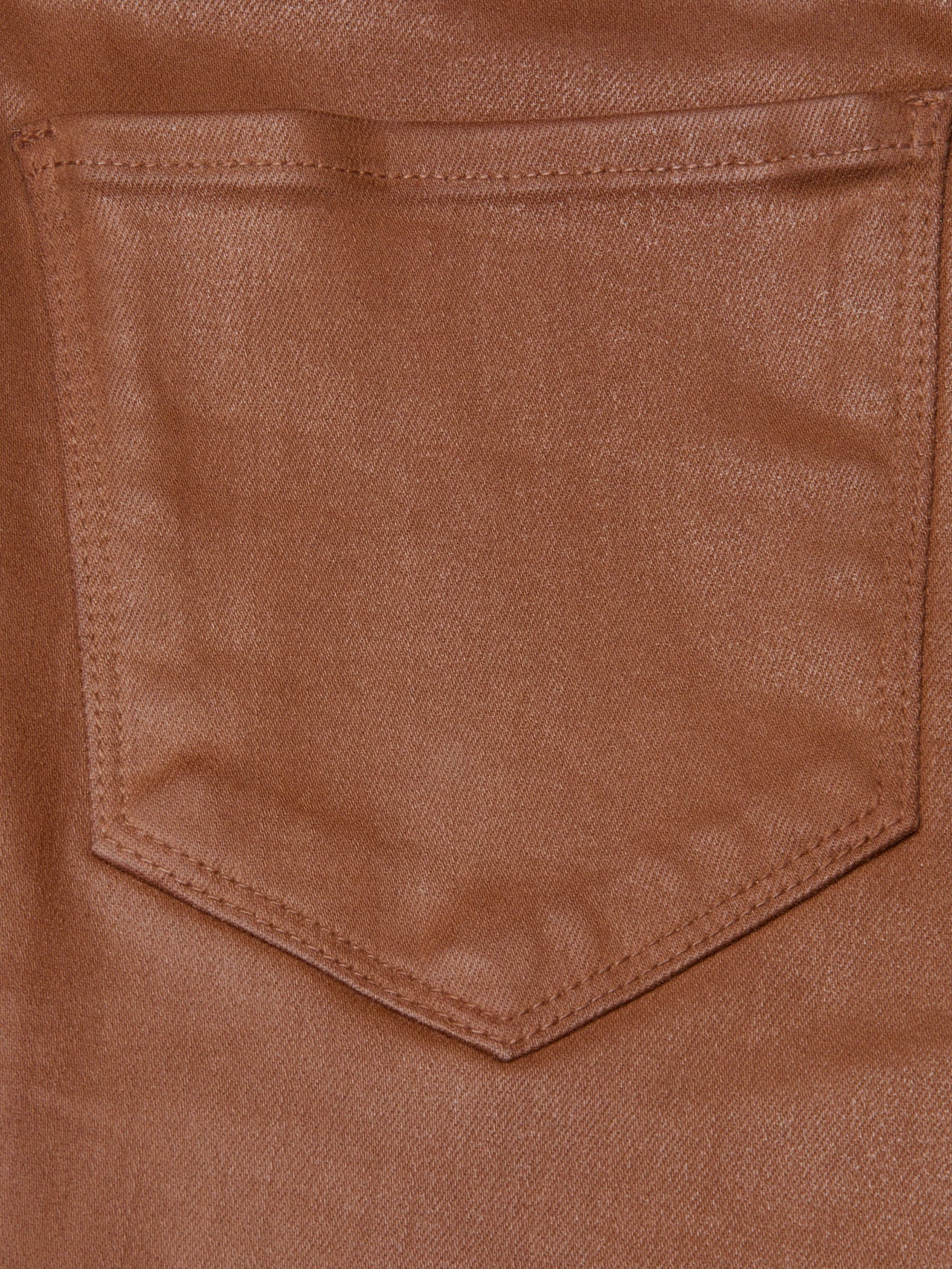 Selma Coated Bootcut Jean in Cognac Coated