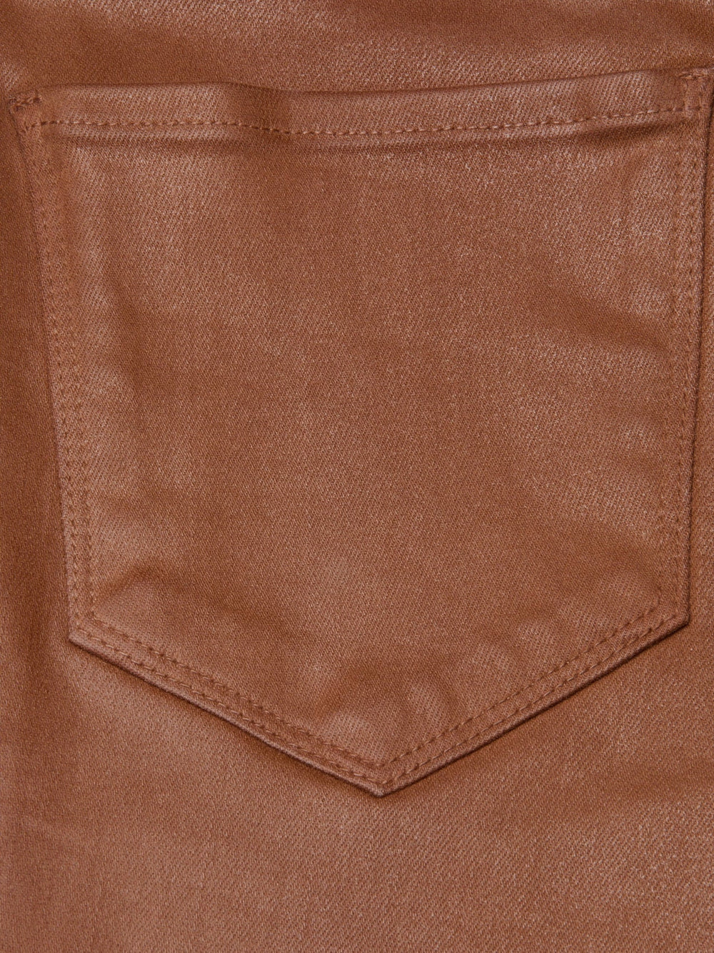 Selma Coated Bootcut Jean in Cognac Coated