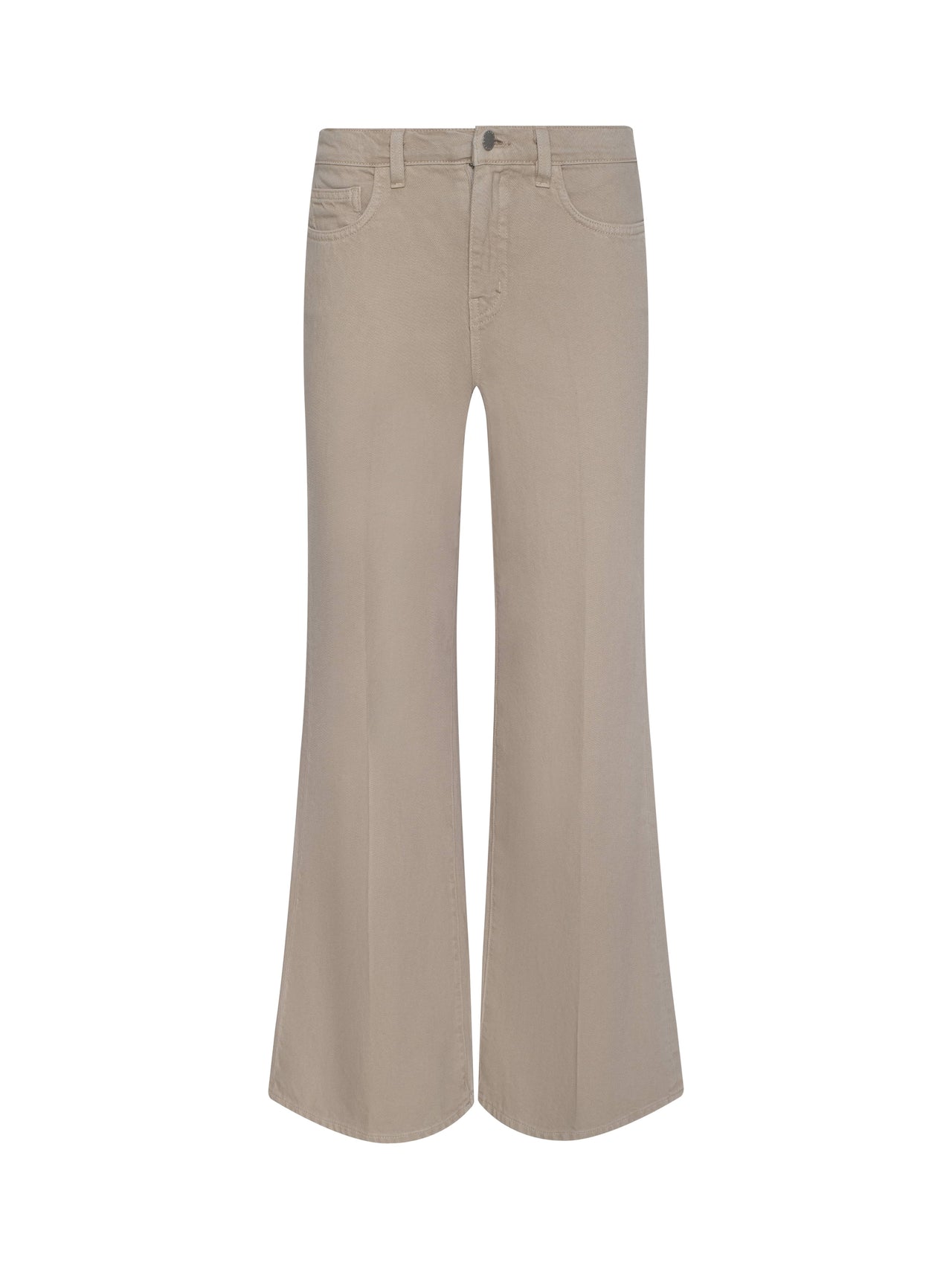 Alicent Wide-Leg Jean in Pale Khaki