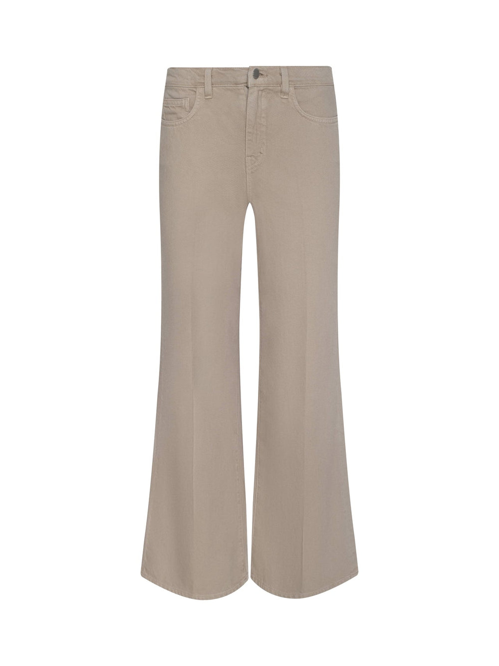 Alicent Wide-Leg Jean in Pale Khaki