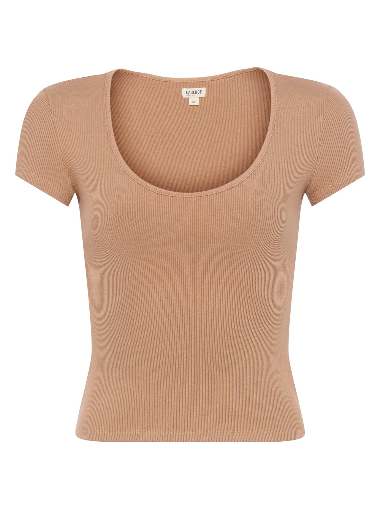 Brynlee Scoopneck Tee in Cinnamon Swirl