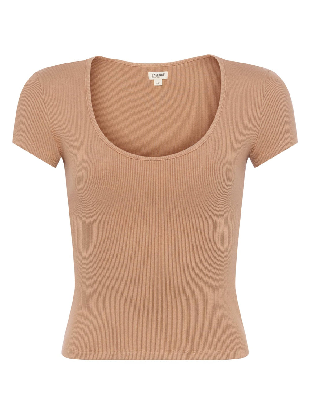 Brynlee Scoopneck Tee in Cinnamon Swirl
