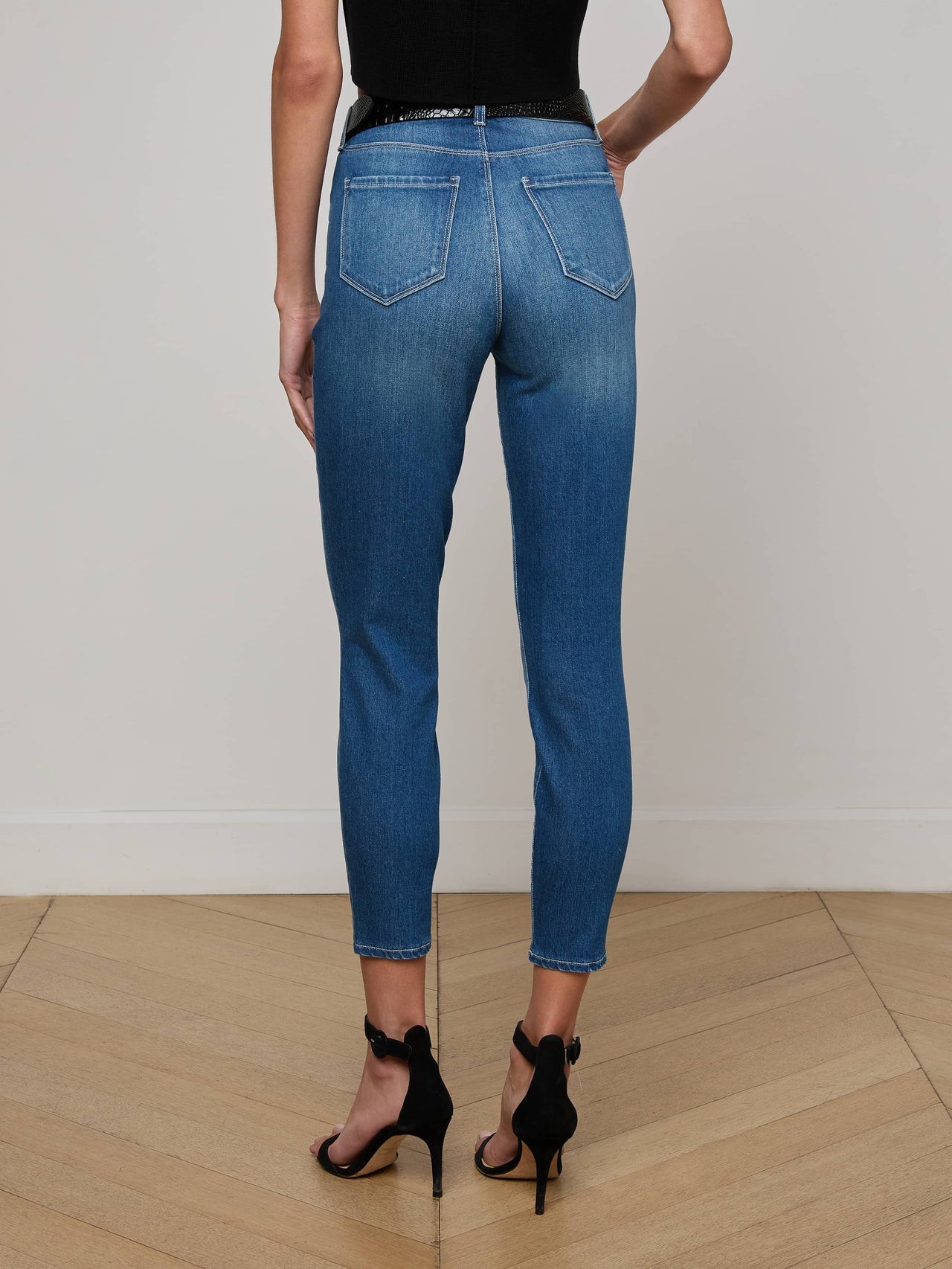 Margot Cropped Skinny Jean in Baja