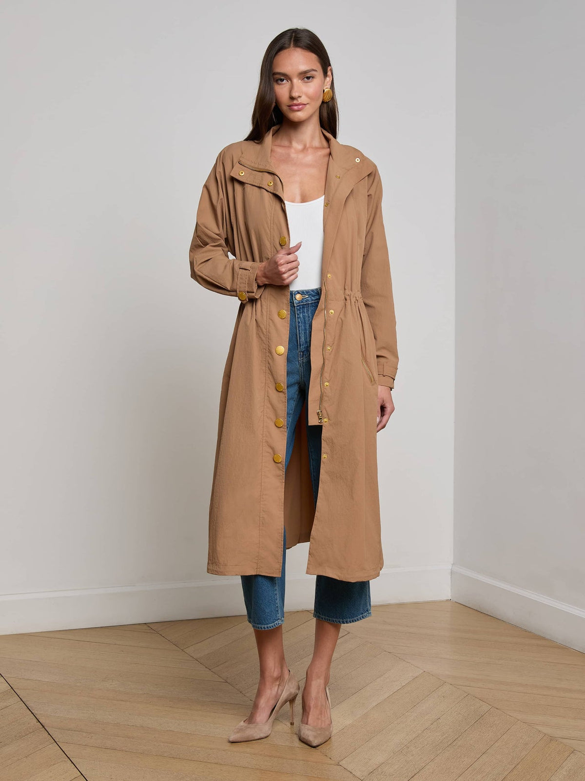 Toshi Windbreaker in Cinnamon Swirl