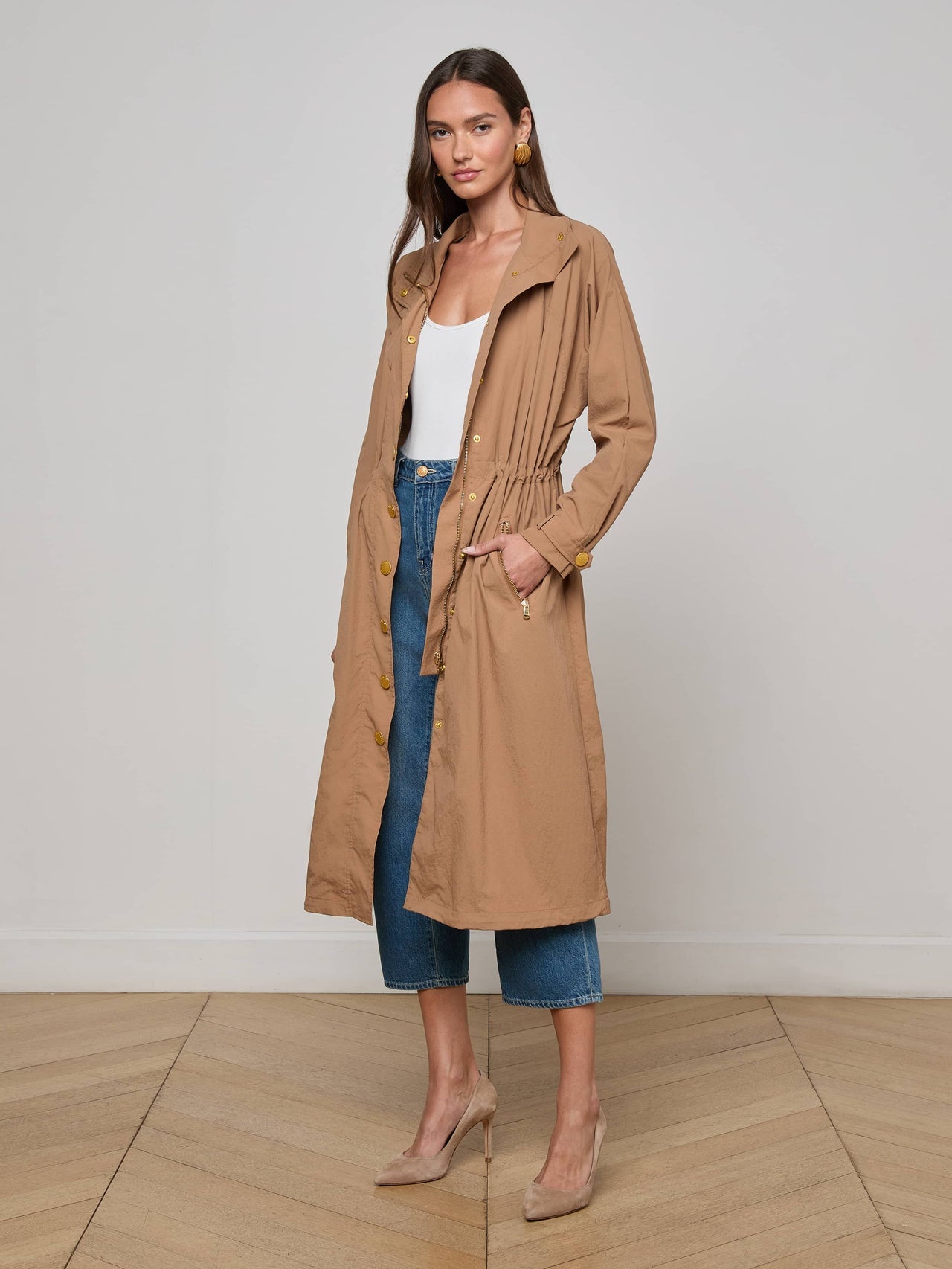 Toshi Windbreaker in Cinnamon Swirl