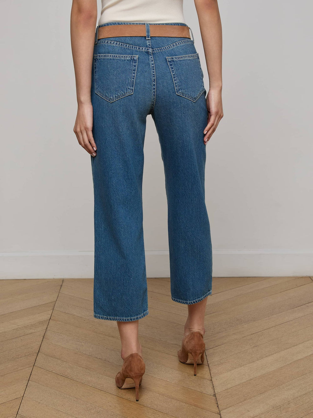 June Cropped Stovepipe Jean in Fresno