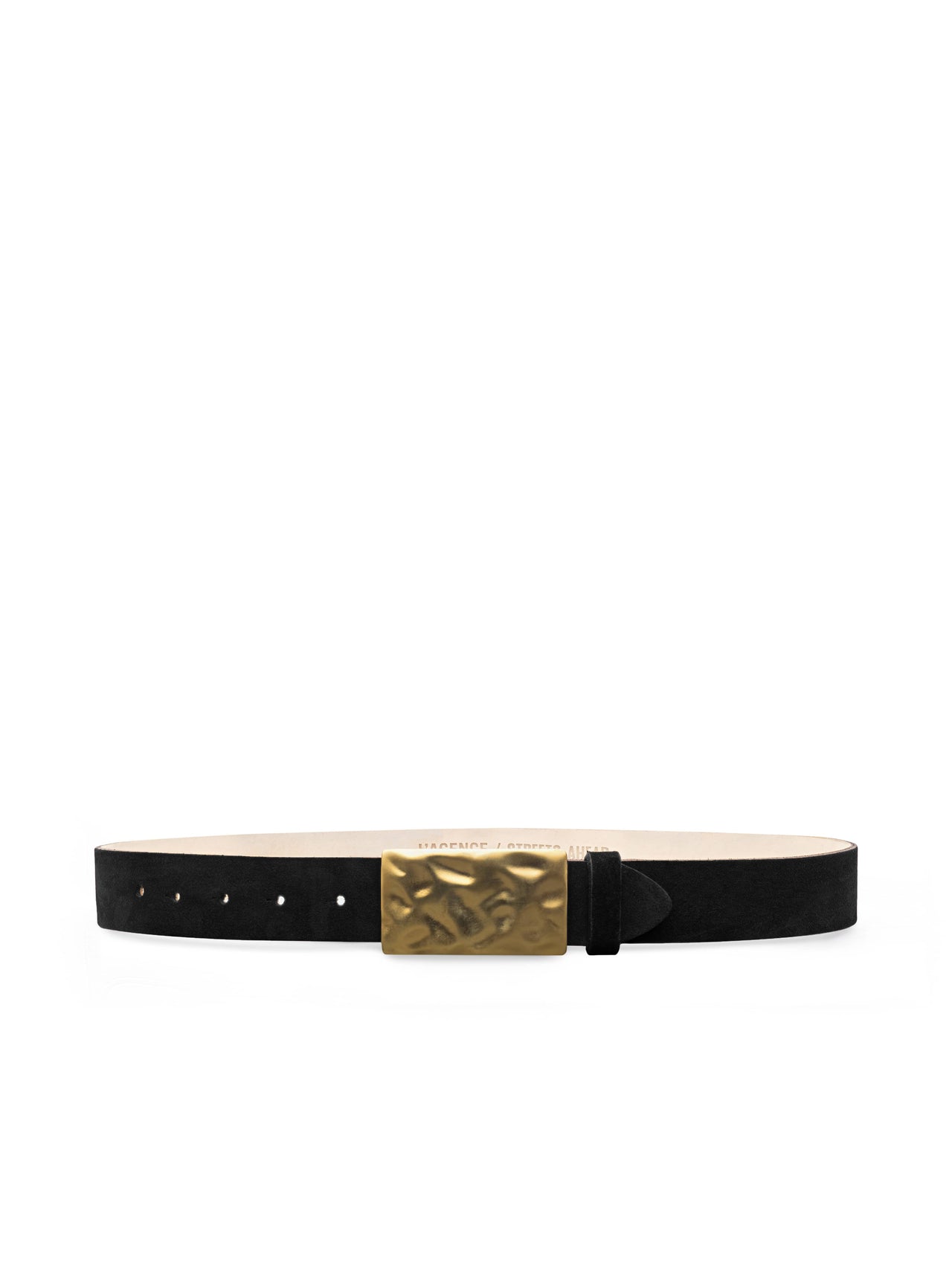 Chara Suede Belt in Black