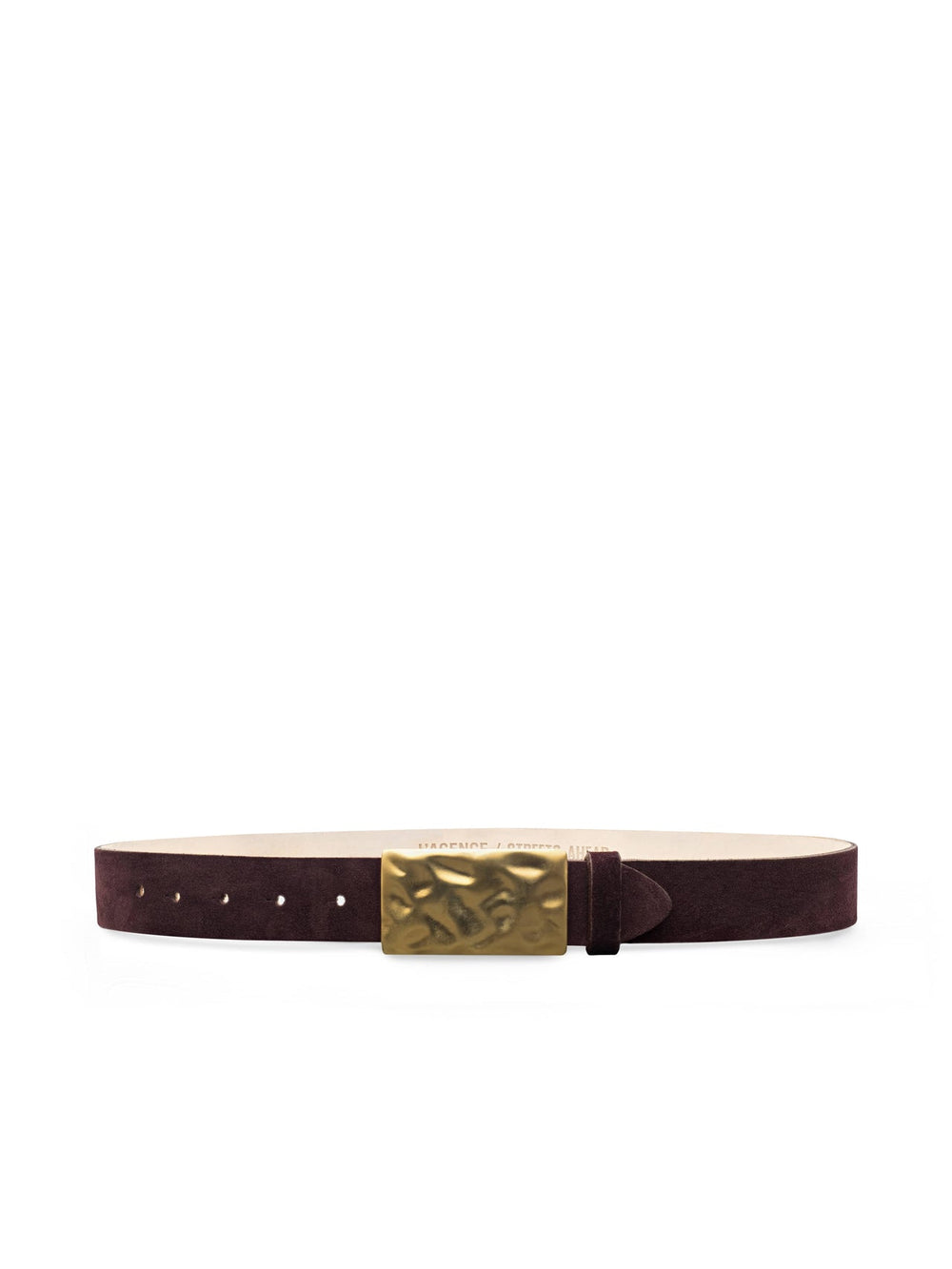 Chara Suede Belt in Burgundy
