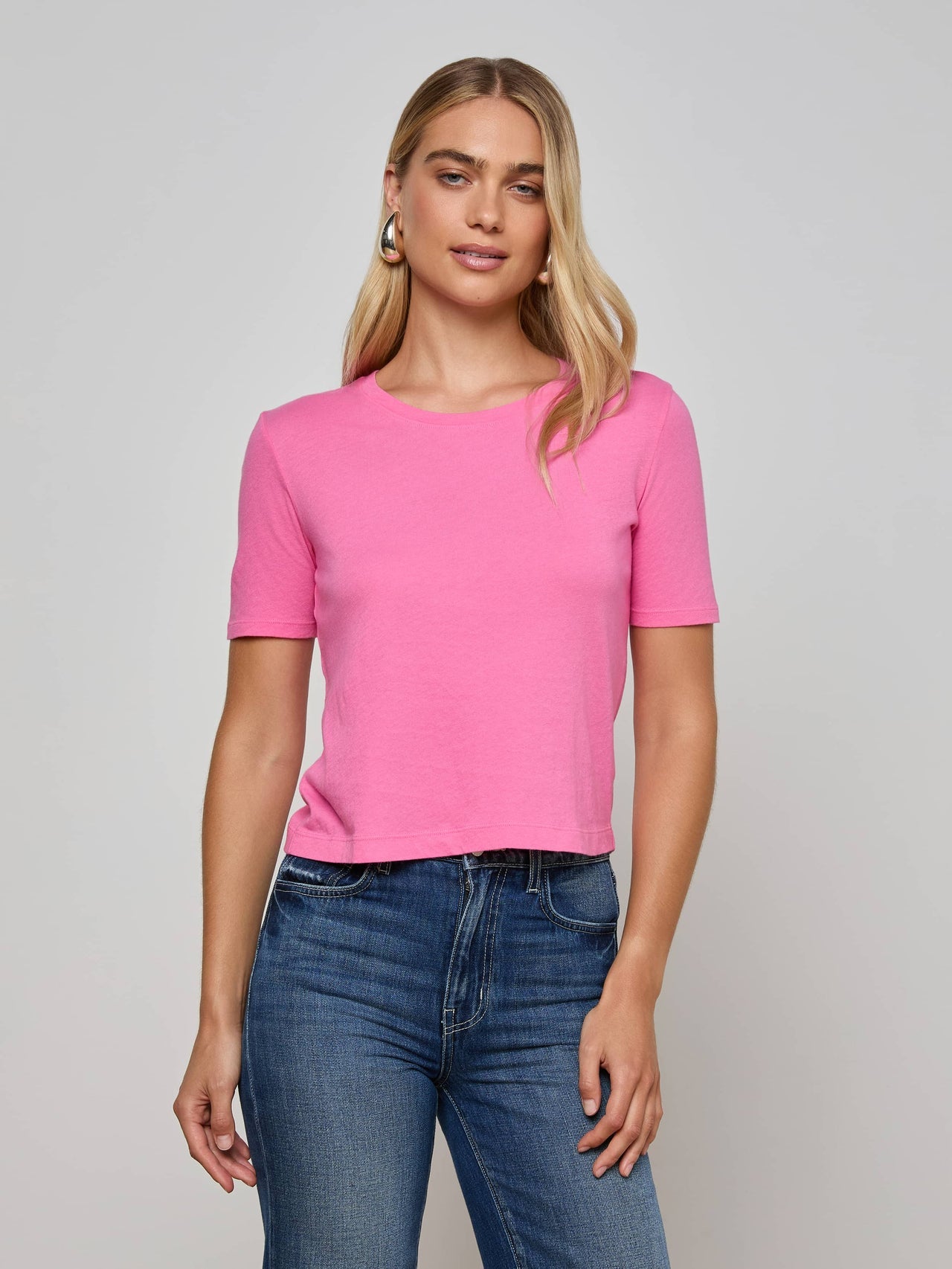 Stormy Cotton Tee in Pinktober
