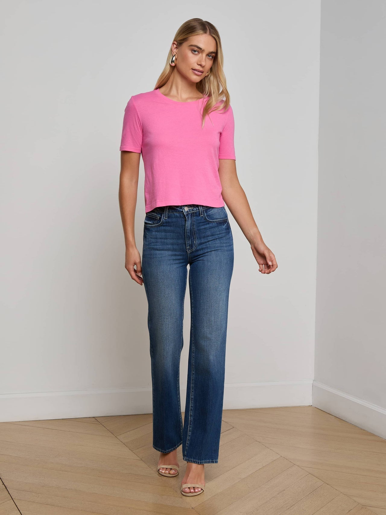 Stormy Cotton Tee in Pinktober