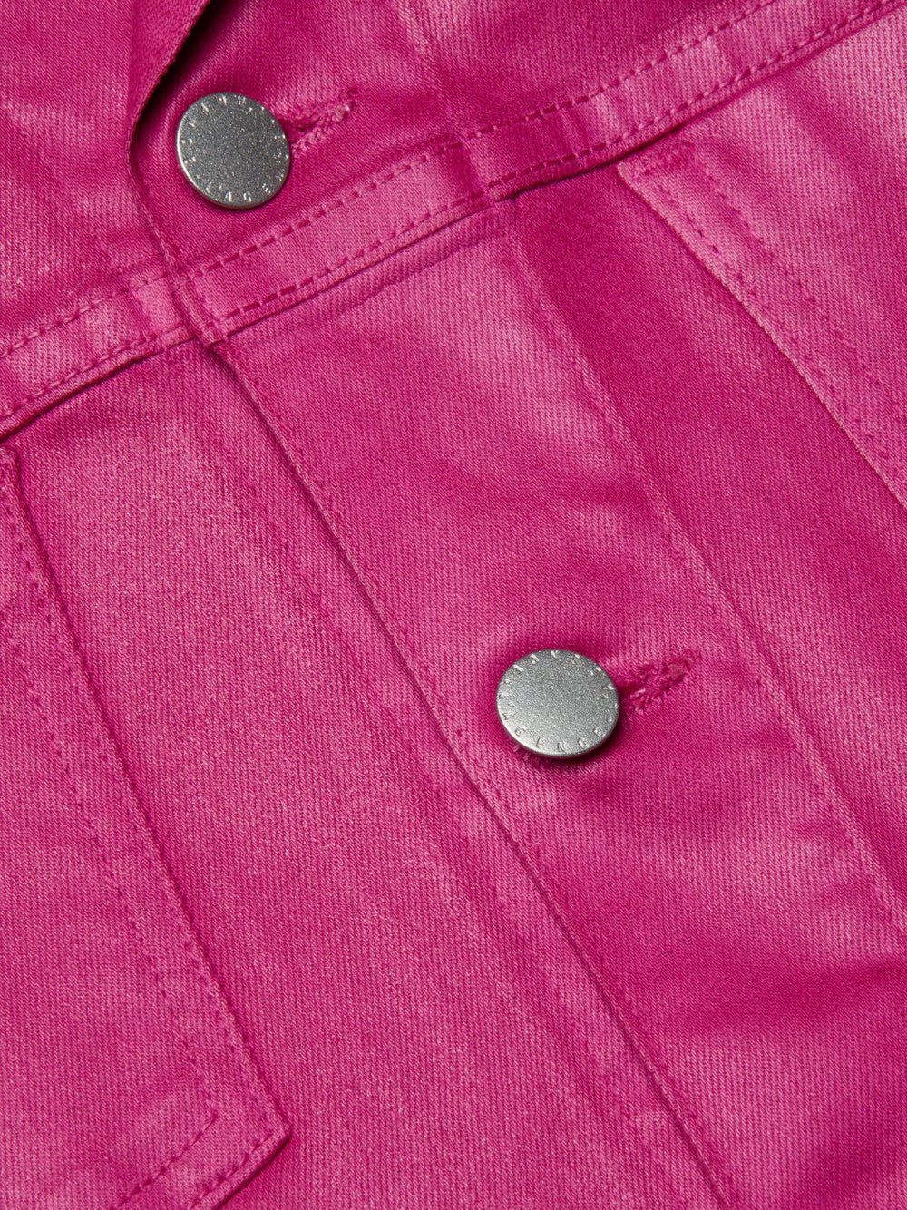 Janelle Coated Jean Jacket in Pink Coated