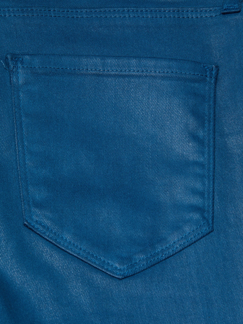 Ruth Coated Straight-Leg Jean in Stone Blue Coated
