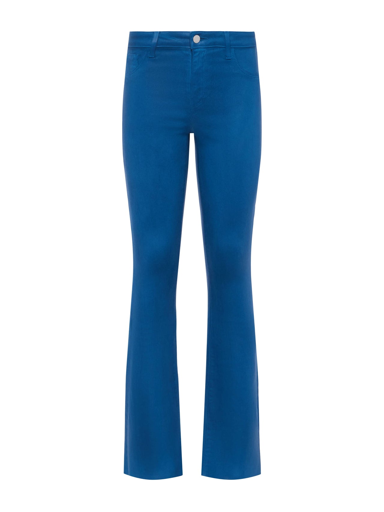 Ruth Coated Straight-Leg Jean in Stone Blue Coated