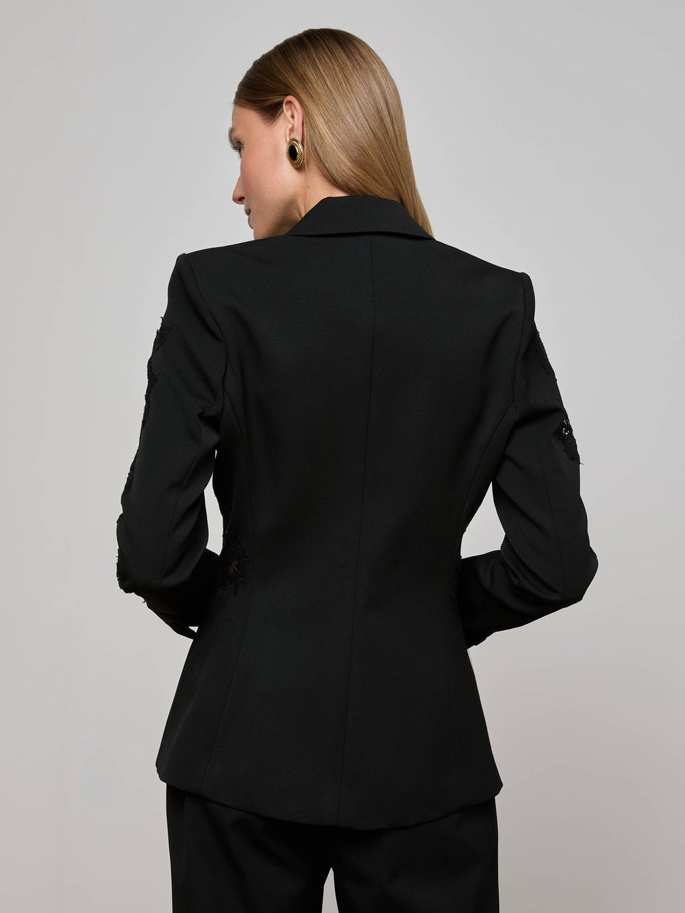 Clementine Lace Blazer in Black