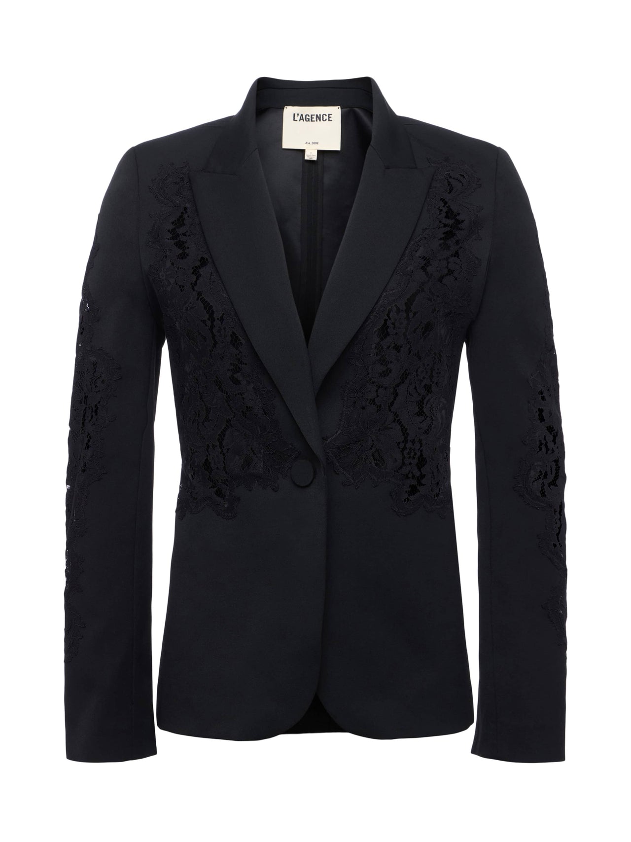 Clementine Lace Blazer in Black