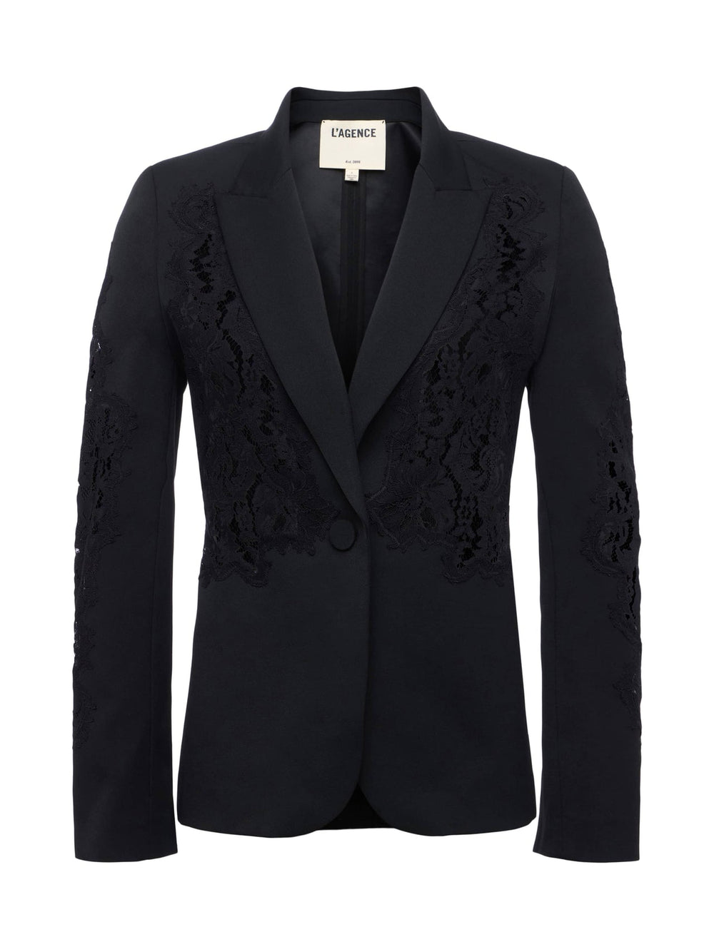 Clementine Lace Blazer in Black