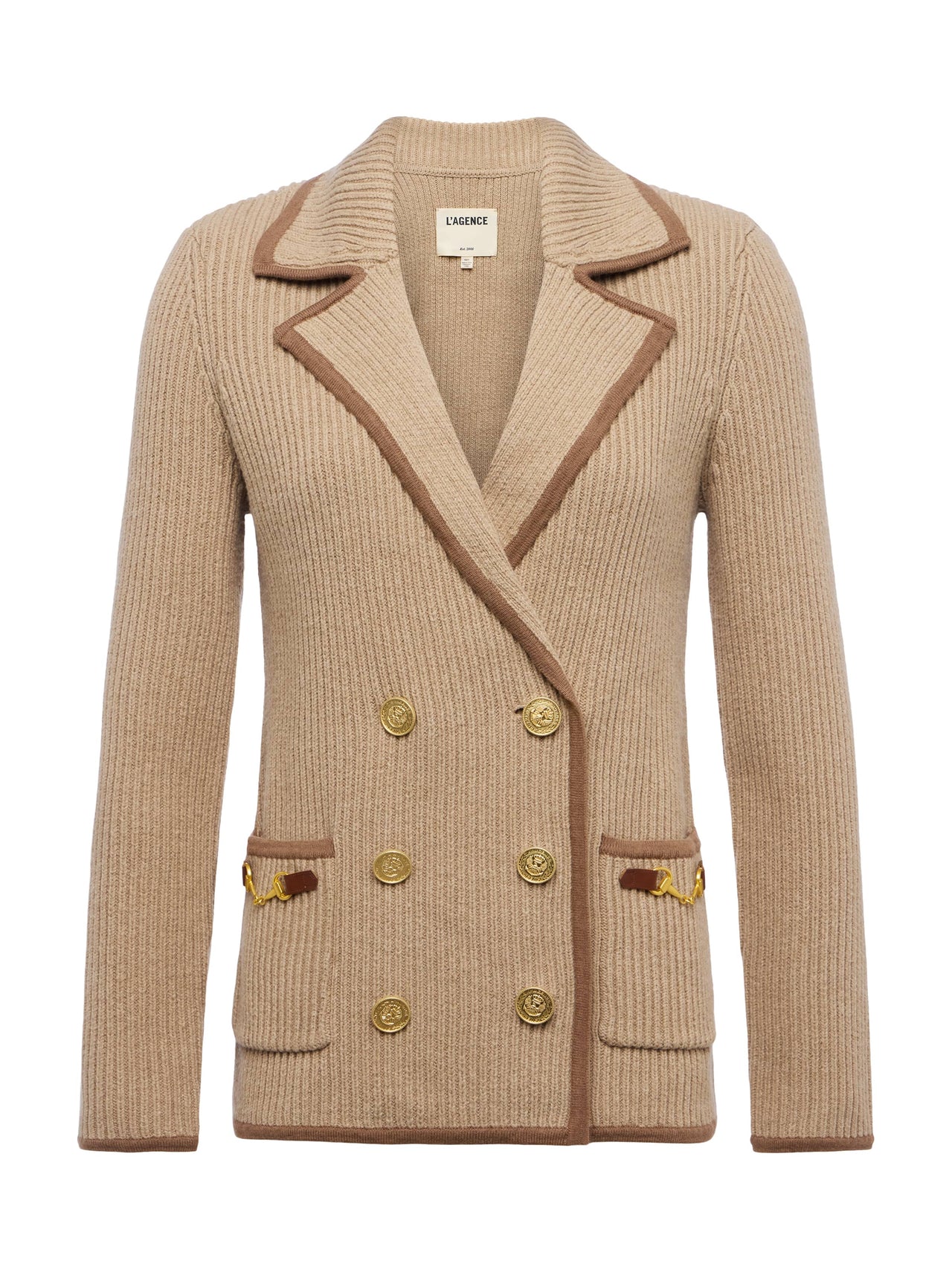 Ranch Knit Blazer in Natural/Brown