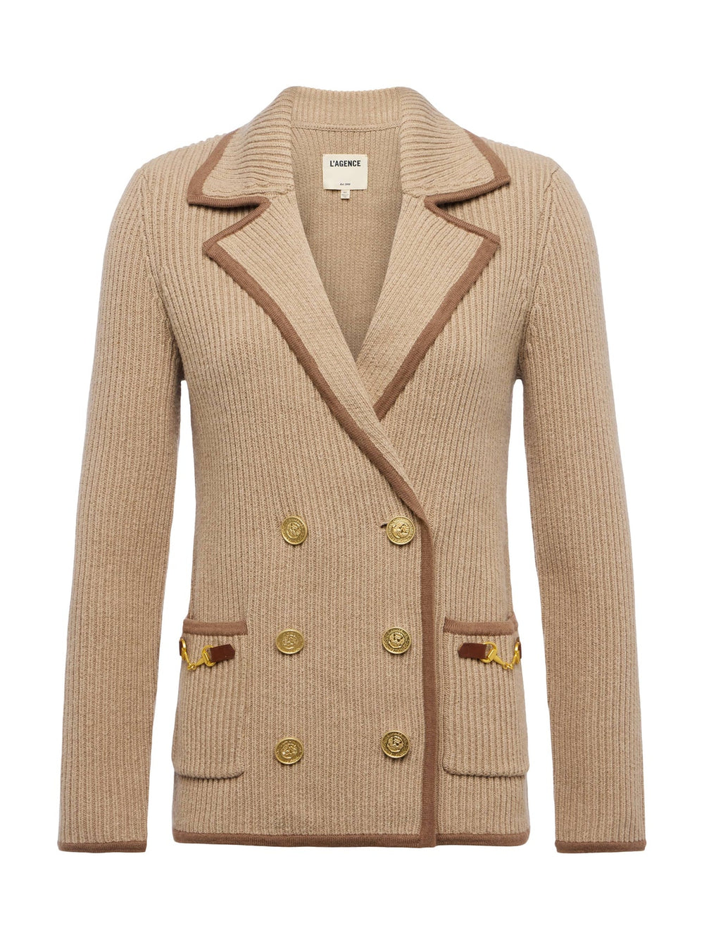 Ranch Knit Blazer in Natural/Brown