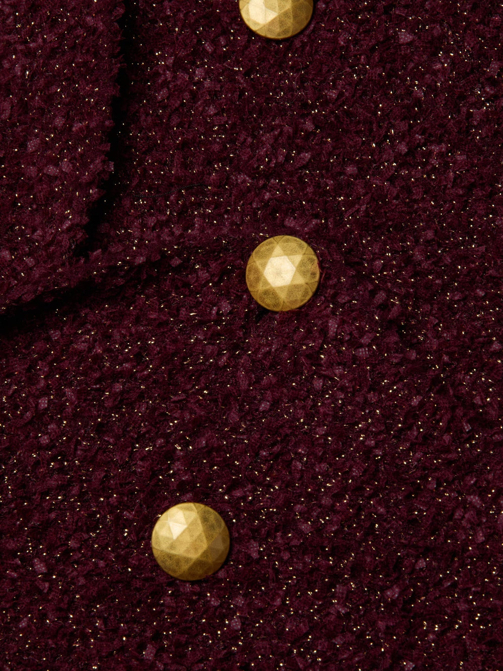 Bethany Knit Blazer in Dark Syrah/Gold
