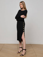 Astra Midi Dress in Black
