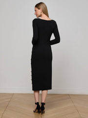 Astra Midi Dress in Black