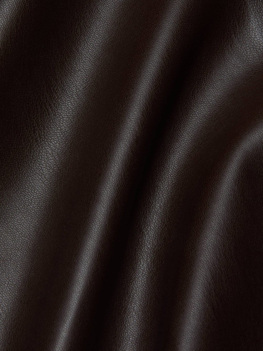 Lilou Vegan Leather Skirt in Coffee Bean