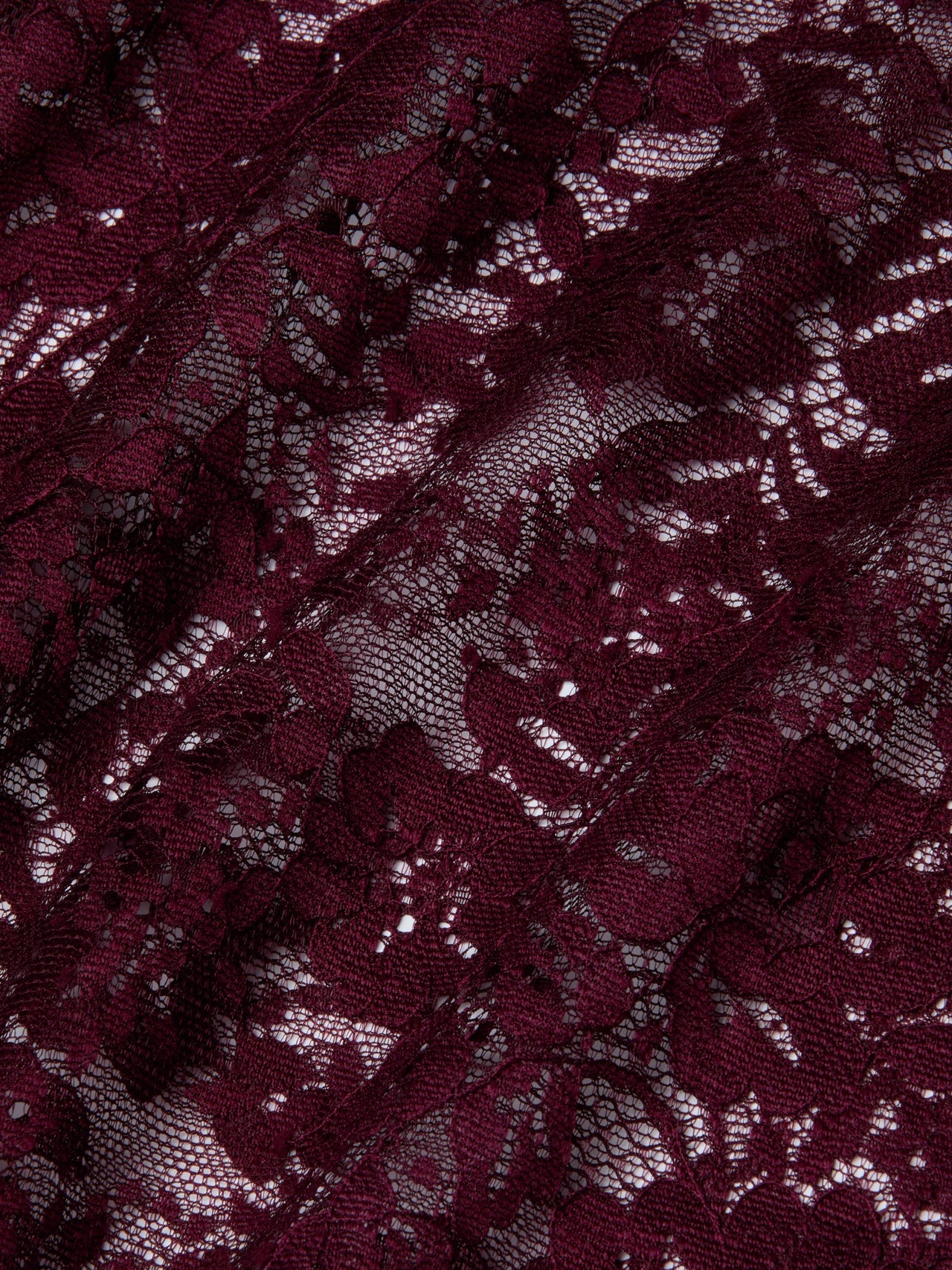 Makena Lace Pencil Skirt in Dark Port