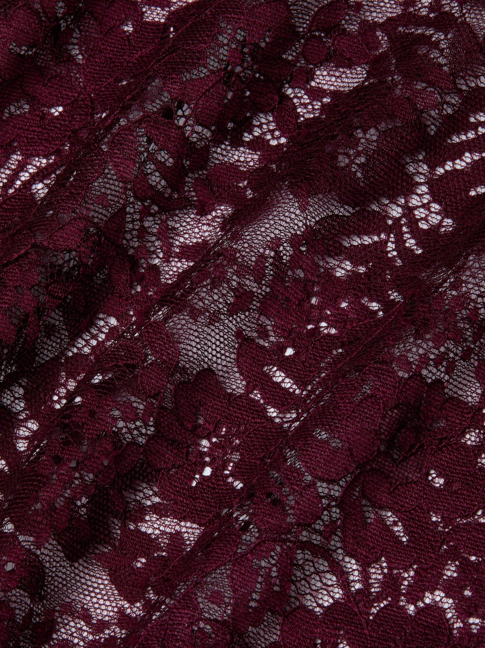 Makena Lace Pencil Skirt in Dark Port