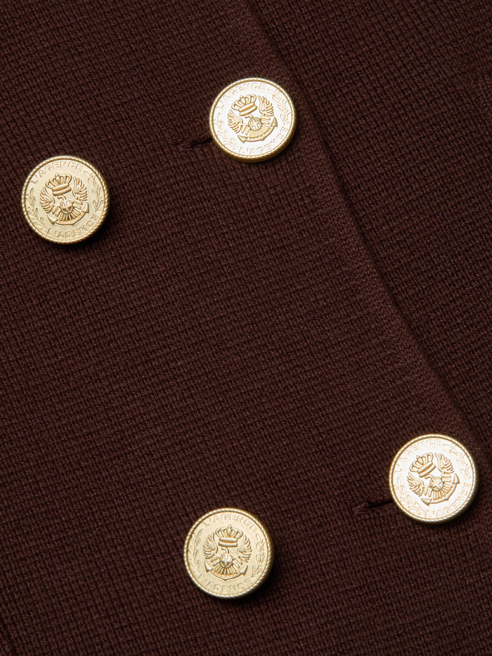Madilyn Knit Jacket in Chocolate/Gold