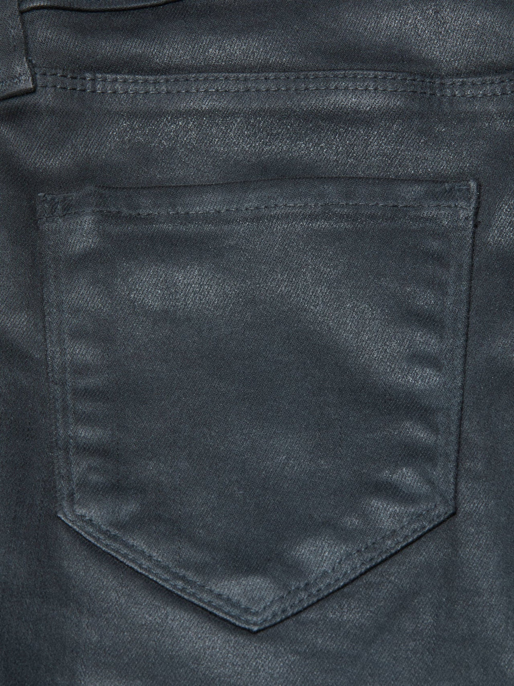 Ruth Coated Straight-Leg Jean in Dark Slate Grey Coated